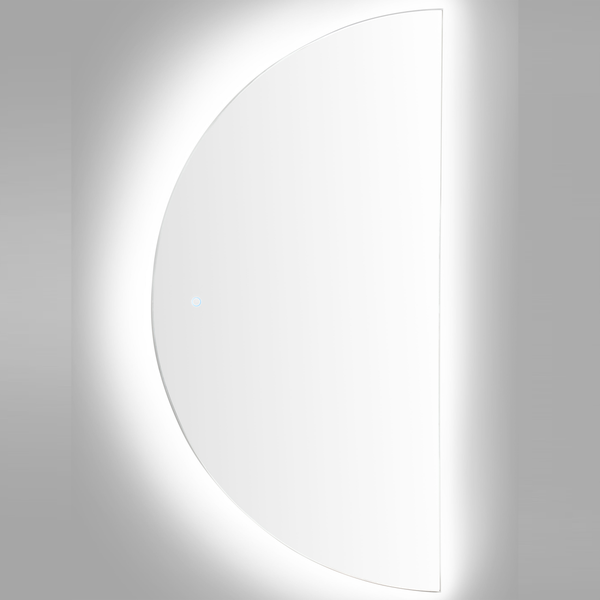LED-Badezimmer-Spiegel LOUE 60 cm 120 cm Silber