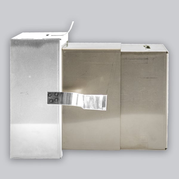 Einbaugehäuse aus Metall für Einbauleuchten, geeignet für Deckenmontage