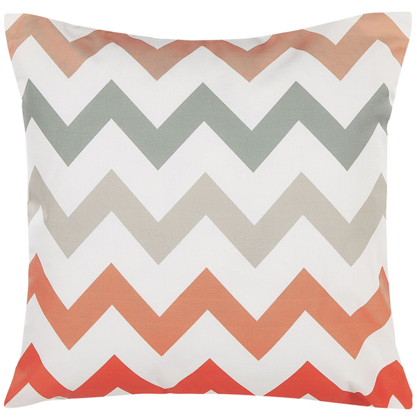 Gartenkissen 2er Set LAGARO ZickZack-Muster 45 x 45 cm Bunt