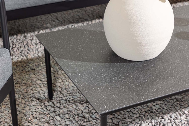 Pehnna Lounge-Set 4 Teile schwarz,grau. 70 X 120 X 35 cm