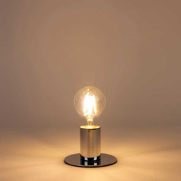 Dekorative LED-Lampe mit Metallsockel