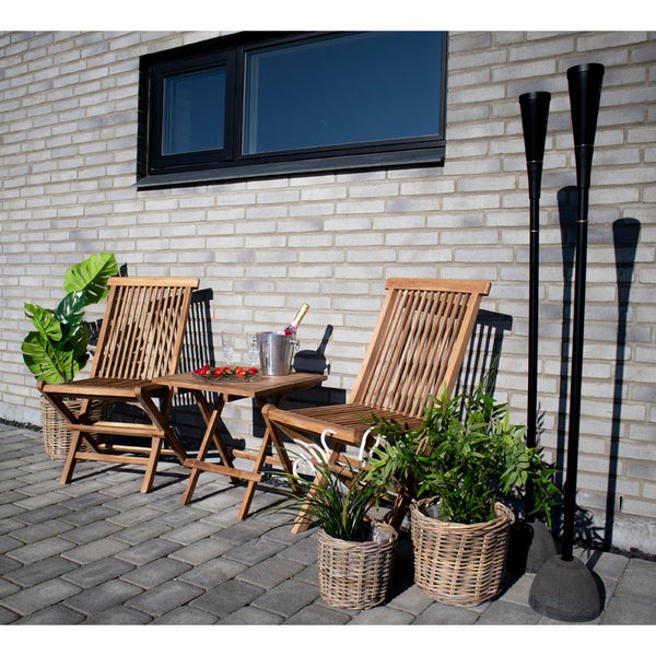 Torad Gartenstuhl Teakholz massiv. 2er Set