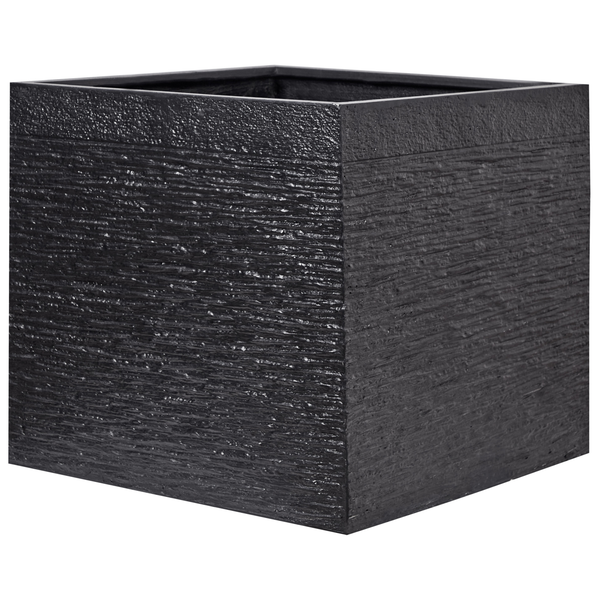 Blumenkübel PAROS 50 cm Schwarz