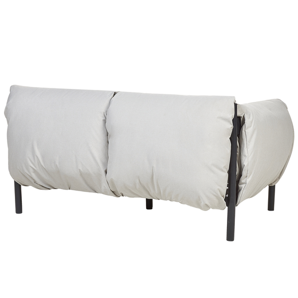 Gartensofa 2-Sitzer ESPERIA Metall Grau