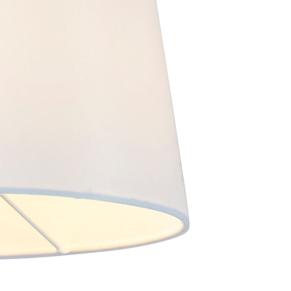 Wandleuchte Bronze mit weißem Schirm und verstellbarem Arm - Ladas Deluxe
