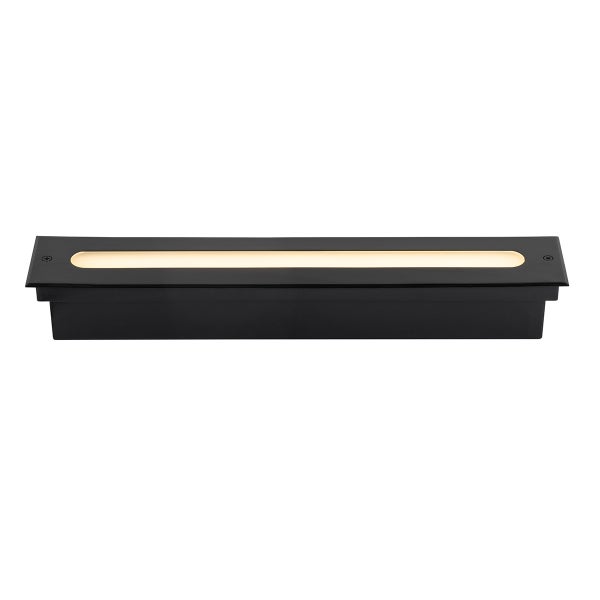 Moderner Bodenstrahler schwarz 50 cm inkl. LED IP65 - Eline