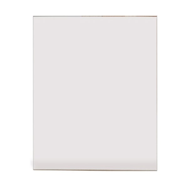 Rechteckige, transparente Platte aus Kunststoff oder Glas für Bauvorhaben.