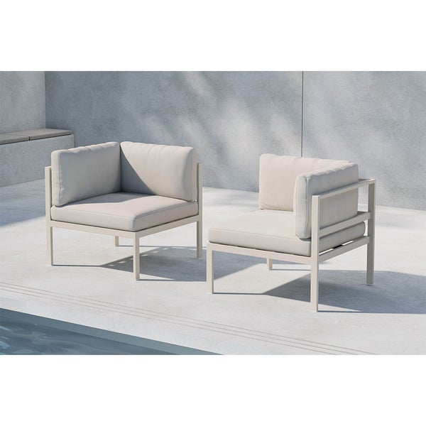Copacabana Gartensofa Eckteil beige. 74 X 74 X 65 cm