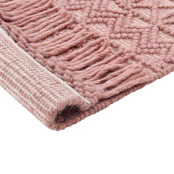 Teppich ALUCRA Rosa 160 x 230 cm Wolle