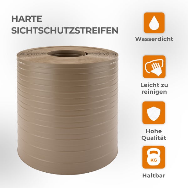 Quest Profil Rolle aus PVC, 26 Meter, RAL 7040, UV-beständig, lange haltbar, recycelbar, hitzebeständig, wind- und reißfest