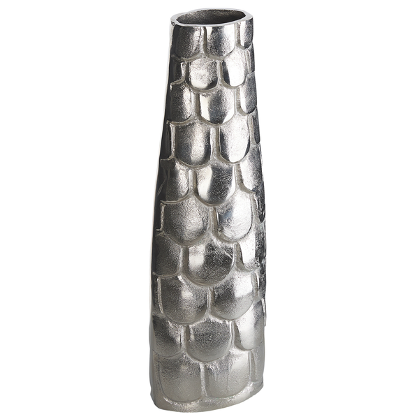 Blumenvase SUKHOTHAI Metall 47 cm Silber