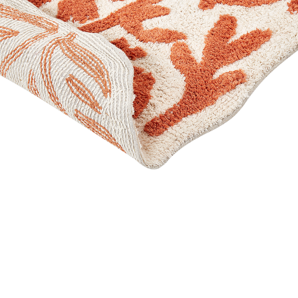 Badematte DERIK Orange 60 x 90 cm Baumwolle