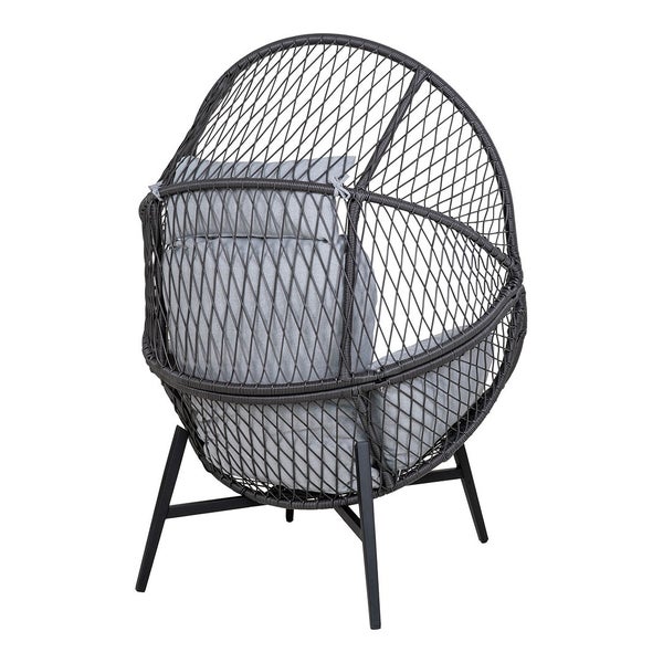 Rosario Sessel inkl. Sitzkissen Garten schwarz. 73 X 74 X 103 cm