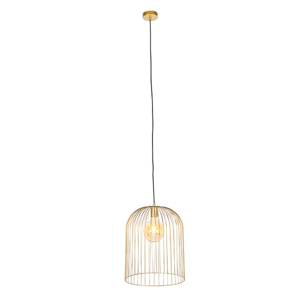 Design Hängelampe gold - Wire Knock
