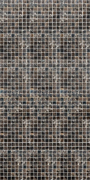 ESTAhome XXL-Vliestapete Mosaik-Fliesen Braun und Schwarz - 50 x 900 cm - 158202