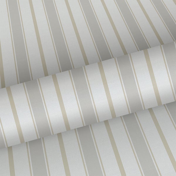Sanders und Sanders Tapete Streifen Grau und Beige - 53 cm x 10.05 m - 640700