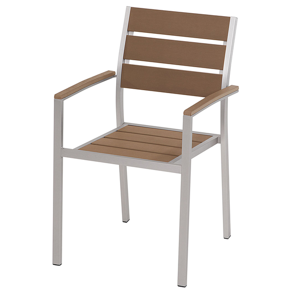 Gartenstuhl 6er Set VERNIO Braun