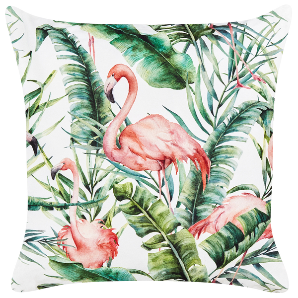 Gartenkissen 2er Set ELLERA Tiermuster 45 x 45 cm Grün