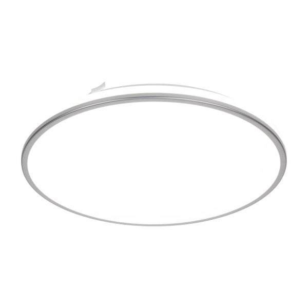 Detailansicht eines Farbeimerdeckels mit Verschluss und Metalleimerbügel