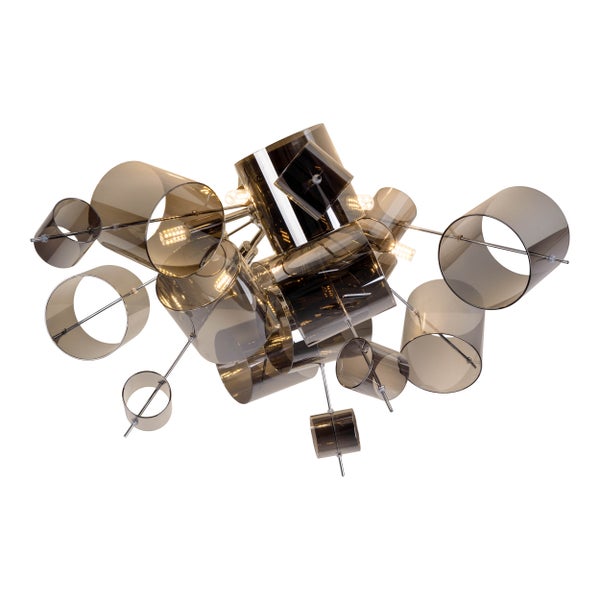 Deckenleuchte mit zylinderförmigen Lampenschirmen