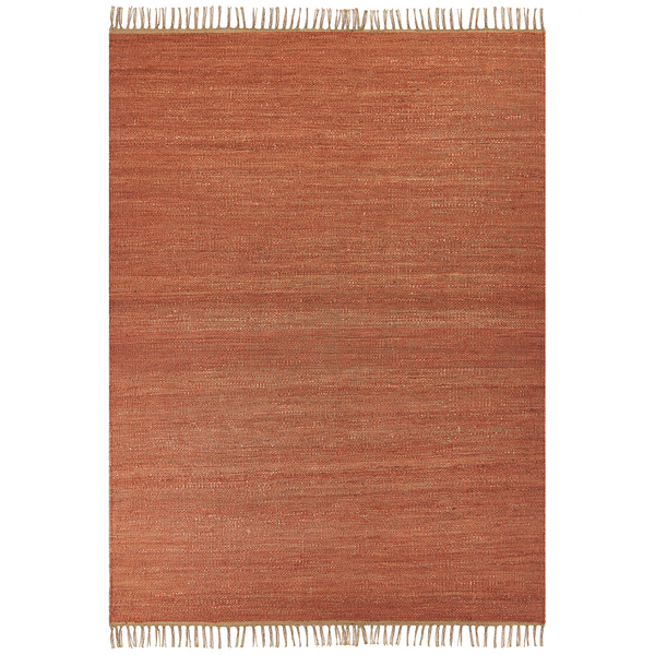 Teppich LUNIA Hellrot 160 x 230 cm Jute