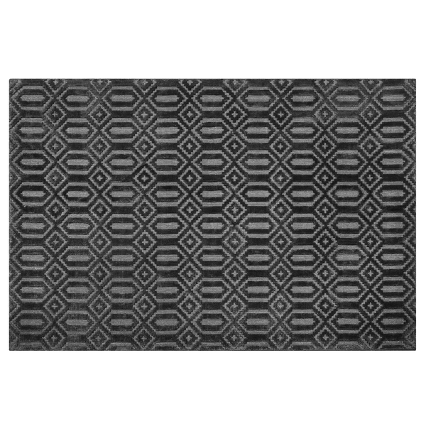 Teppich ADATEPE Dunkelgrau 140 x 200 cm Viskose
