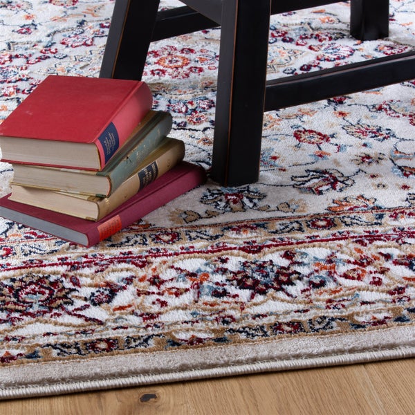 Kurzflor Teppich Araluen Beige Orientalisch 200 x 290 cm