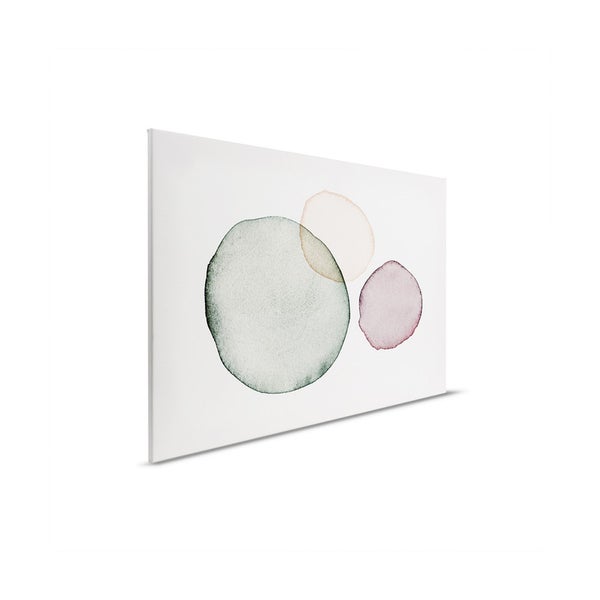 Leinwandbild mit abstraktem Kreismuster