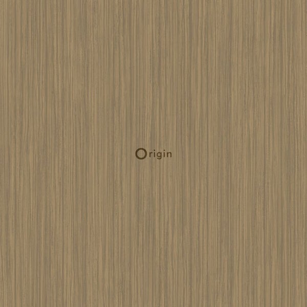 Origin Wallcoverings Tapete feine Streifen Kupferbraun - 53 cm x 10.05 m - 346620
