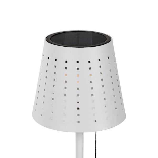 Outdoor-Tischleuchte weiß inkl. LED 3-stufig dimmbar wiederaufladbar und Solar - Ferre