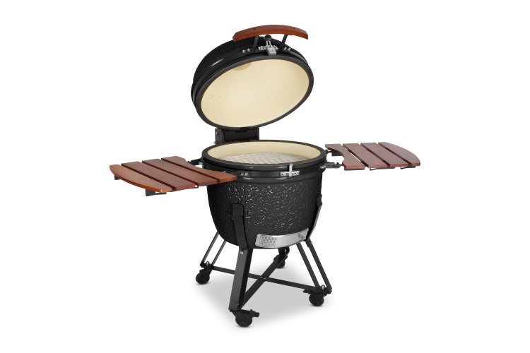 Kamado SE-26 Grill Schwarz 66 cm Grilldurchmesser BBQ Keramik Holzkohlegrill Grill mit Holzkohle