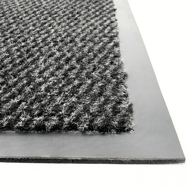 Schmutzfangmatte mit textilem Flor und Gummirand