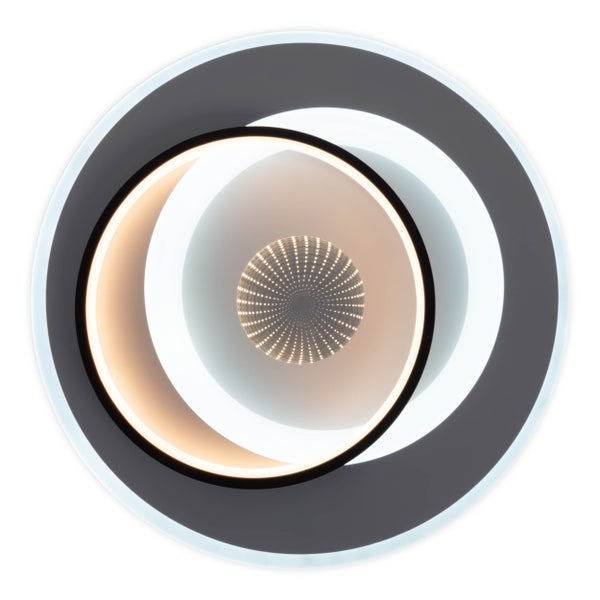 Runde LED-Deckenleuchte mit Infinity-Effekt