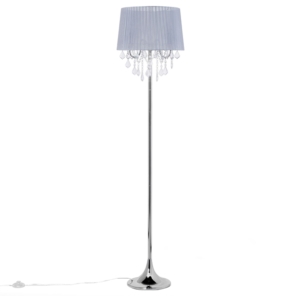 Stehlampe EVANS Metall Hellgrau
