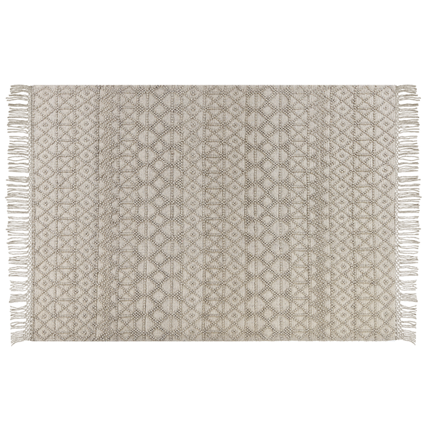 Teppich ALUCRA Sandbeige 160 x 230 cm Wolle