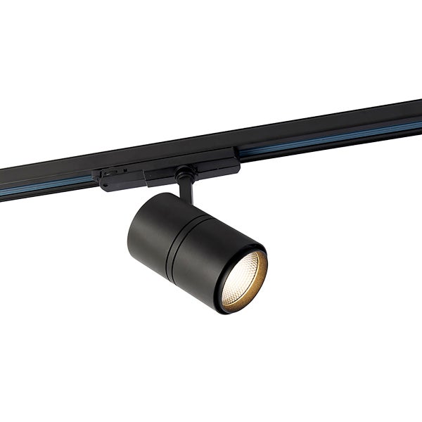 Schienensystem schwarz inkl. LED dimmbar 3-flammig 3-Phasen rechts - Ruler 38