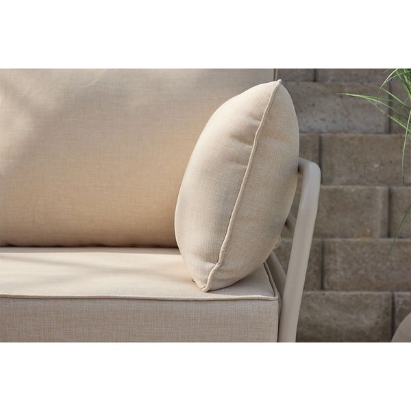 Penh Lounge-Set beige. 198 X 198 X 60 cm