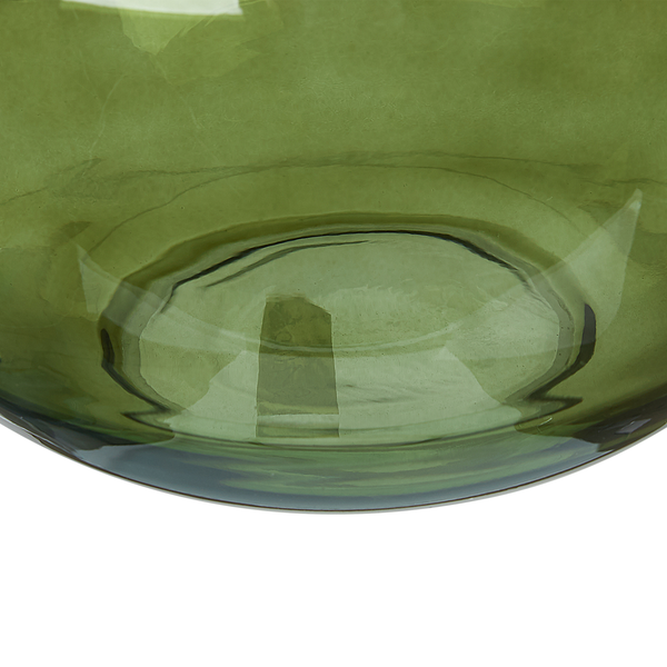 Blumenvase ACHAAR Glas 34 cm Olivgrün