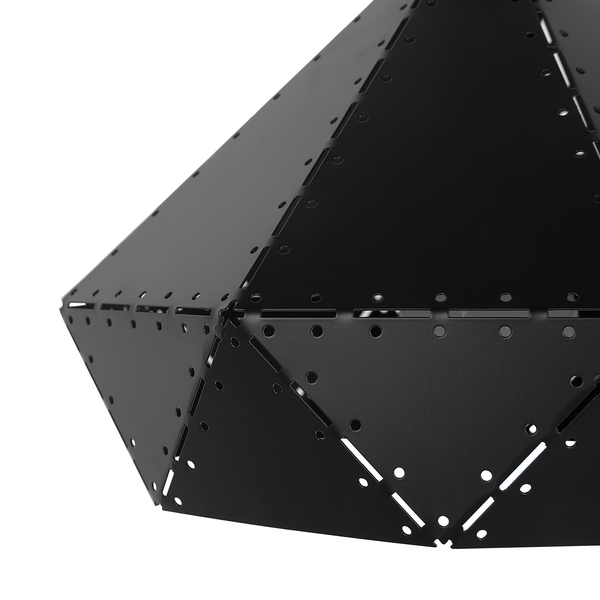 Hängeleuchte schwarz geometrisch SOMME