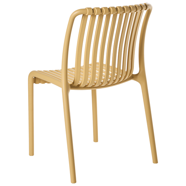 Gartenstuhl aus Kunststoff mit Rückenlehne