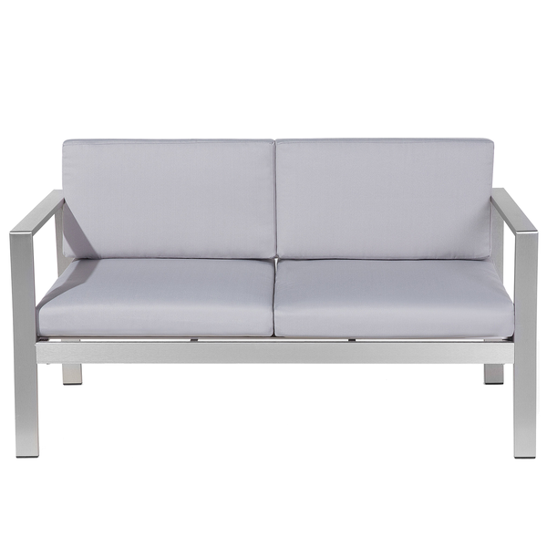 Gartensofa mit Aluminiumgestell und Sitzkissen für zwei Personen