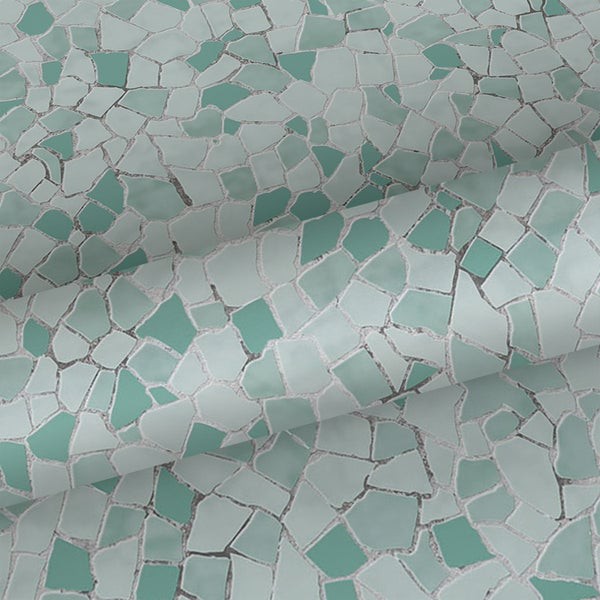 Sanders und Sanders Tapete Mosaik-Fliesen Blaugrün - 53 cm x 10 m - 640013