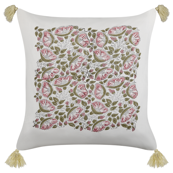 Dekokissen 2er Set CARISSA Baumwolle 45 x 45 cm Bunt Blumenmuster