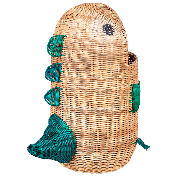 Dekorativer Korb in Fischform mit Deckel