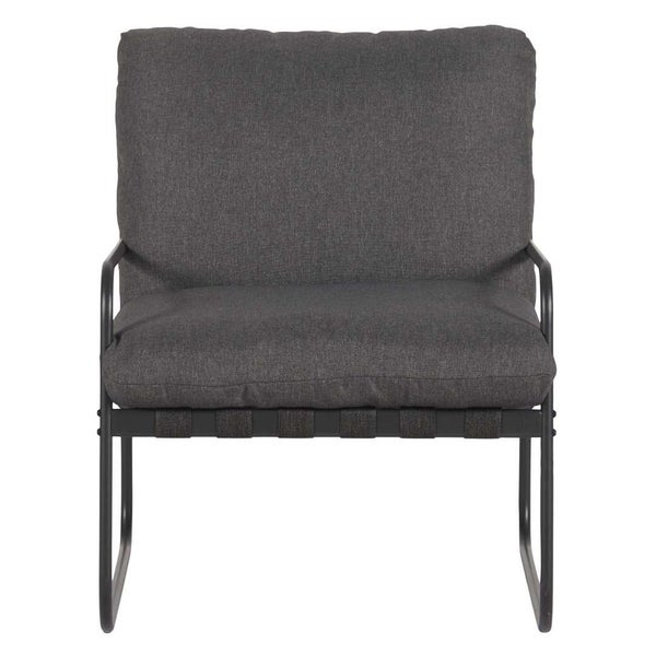 Sessel mit Polsterung und Metallgestell