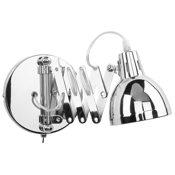 Wandlampe HARRINGTON verstellbar Metall Silber