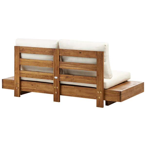 Gartensofa 2-Sitzer MARETTIMO zertifiziertes Akazienholz Braun