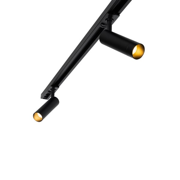 Modernes 1-Phasen-Schienensystem mit 5 Strahlern 35mm schwarz - Jeana Luxe
