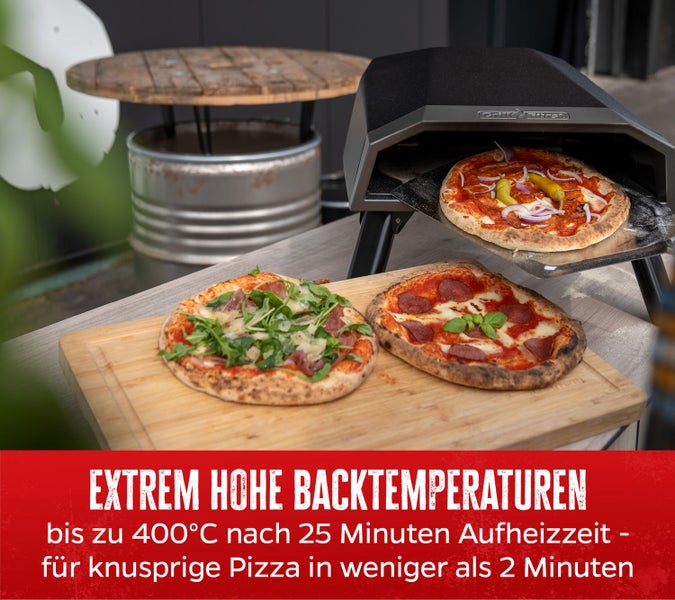 Grillfürst Gas Pizzaofen 305 - mit drehbarem Pizzastein