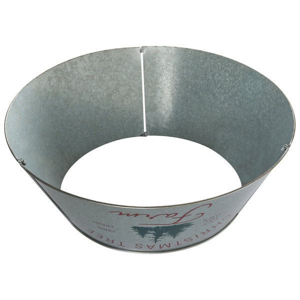Metallener Weihnachtsbaumständerring mit Weihnachtsbaummotiv